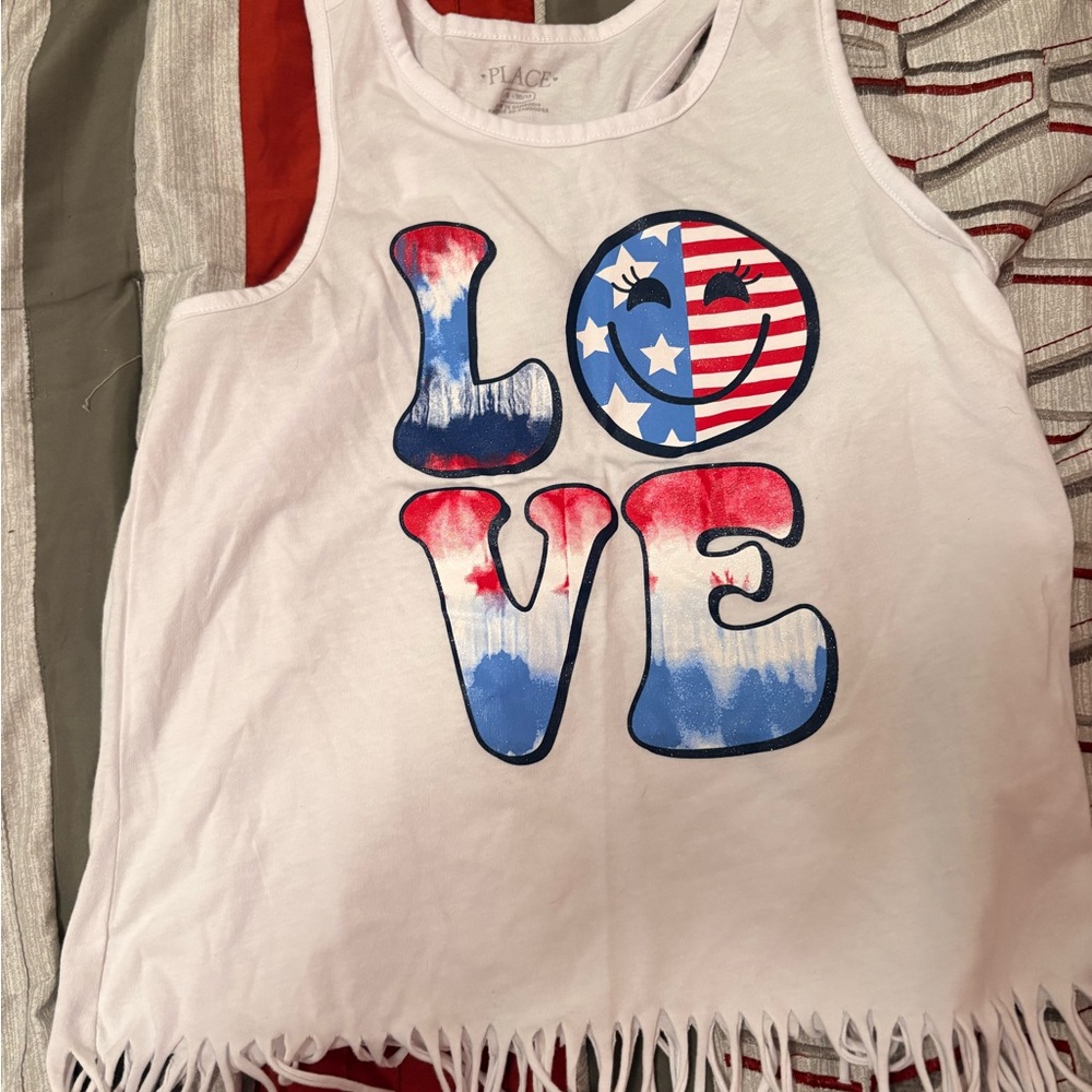 The Children's Place Patriotic Love Tank Top